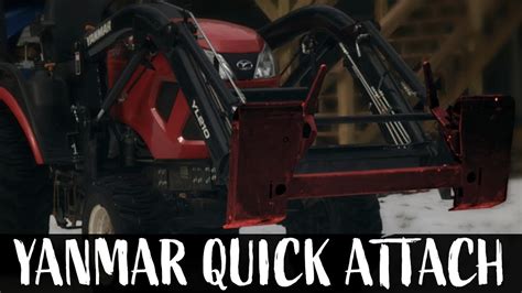 Yanmar quick attach weld on brackets.  QUALITY CONSTRUCTION Both the f...
