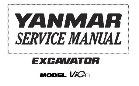 Yanmar vio 75 manual de servicio. - Operadores programaticos y el acto de lenjuage.