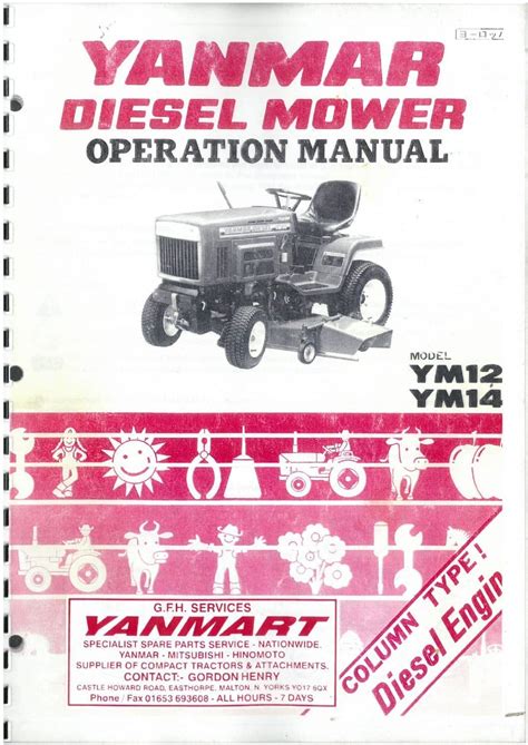 Yanmar ym12 ym14 tractor parts catalog manual download. - Pfaff expression sewing machine service manuals.