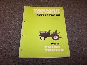 Yanmar ym186 ym186d tractor parts catalog manual. - Komatsu pc88mr 10 hydraulic excavator service repair workshop manual sn 7001 and up.