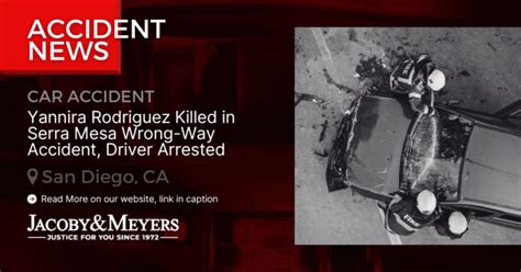 Yannira Rodriguez Killed in Wrong-Way Collision on Interstate 15 [Serra Mesa, CA]