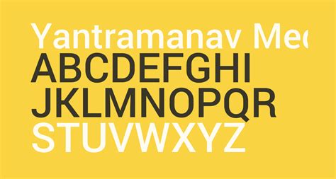 Yantramanav Medium free Font What Font Is