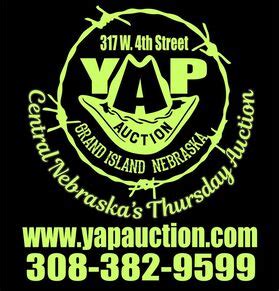 Yap auction. YAP Auction. Your Auction Professionals, YAP, was founded in 2006 with our first Consignment auction on June 3. At that time we were located out on HWY 281. By November 2006 we moved to the southwest corner of Eddy and Anna streets. We have recently remodeled and moved into our new building at 317 W 4th St, Grand Island. 