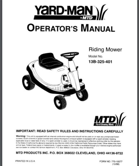 Yard bug riding mower work shop manuals. - Yanmar yse motor 3 handbücher reparatur service bedienungsteile verbessert.