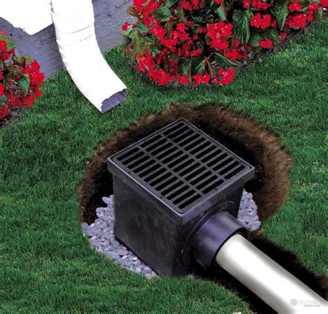 Yard drains. 1. Divert water underground. 2 /7. During a rainstorm, the torrents of water that rush through the gutters and out the downspouts can contribute to flooding if they can't easily run off your ... 
