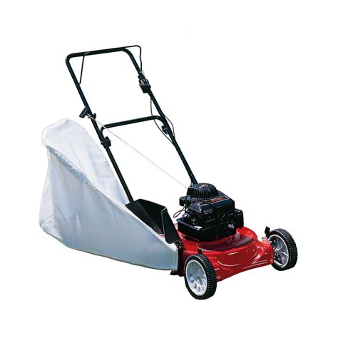 11 in. high rear wheels provide added traction to make navigating uneven terrain easier. 1.9 bushel rear bag collects grass clippings for easy clean up or composting. Dual-lever, 6 position height adjustment makes it easy to change cutting heights from 1.25 in. to 3.75 in. Included mulch kit helps maintain a healthy lawn.