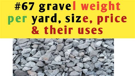 Yard of gravel weight. Jan 26, 2022 · How Much Does A Cubic Yard Of Gravel Weigh. One cubic yard of gravel can weigh between 2,400 to 2,900 lbs. One U.S. ton equals 2000 pounds, so a cubic yard of gravel could weigh up to one and a half tons. How Much Does A Cubic Yard Of Gravel Cover. Gravel coverage depends on the depth it is being applied. One cubic yard covers approximately 144 ... 
