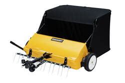 Yardworks lawn sweeper manual.  The 12-inch semi-pneumatic wheels allow fo...