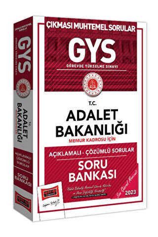 Yargı Yayınları 2023 Adalet Bakanlığı GYS Memur Kadrosu İçin . 