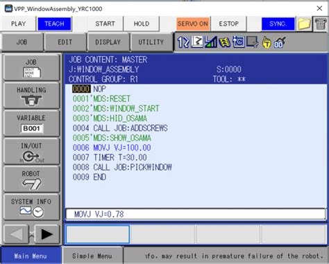 Yaskawa robot programming in hindi.  INFORM - The INFORM language is the...