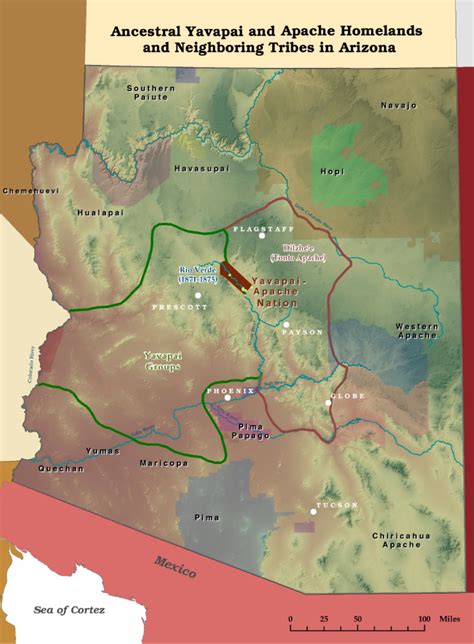 Yavapai apache nation map.  YAVAPAI&minus;APACHE NATION RES (4708) 34. , G&SRM, Coconin...