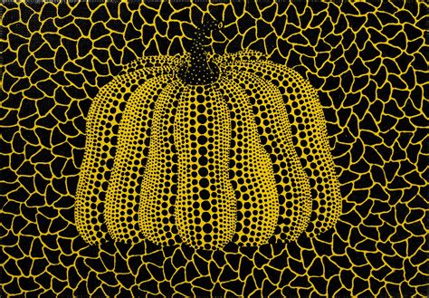 Yayoi kusama pumpkin original.  Pop Art Graffiti Master Artist.  The Mone...