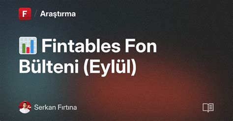 Yazılar Fintables.