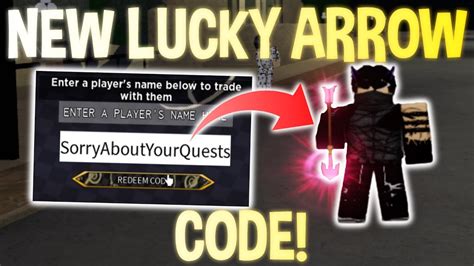Lucky Arrow Codes Yba 2024. We searched for the latest codes! Redeem for a mysterious arrow, 5 rokakaka, and 1 pure rokakaka: Redeem for a lucky arrow: Use for …. 