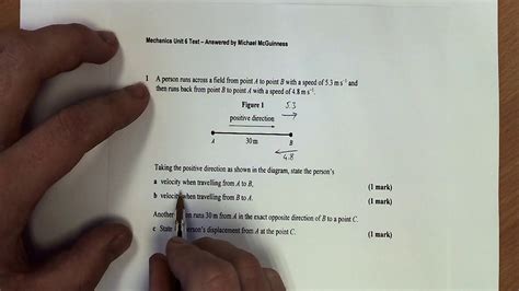 Year 1 Mechanics Unit 6 Test Question 1 - YouTube