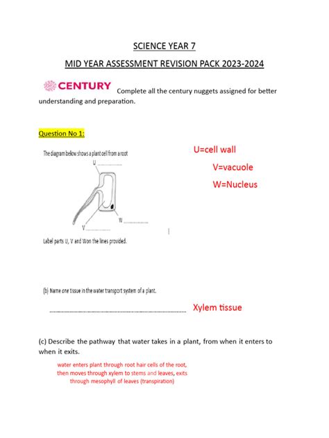 Year 7 science test papers with answers pdf free term 1.  It includes 6 multi...