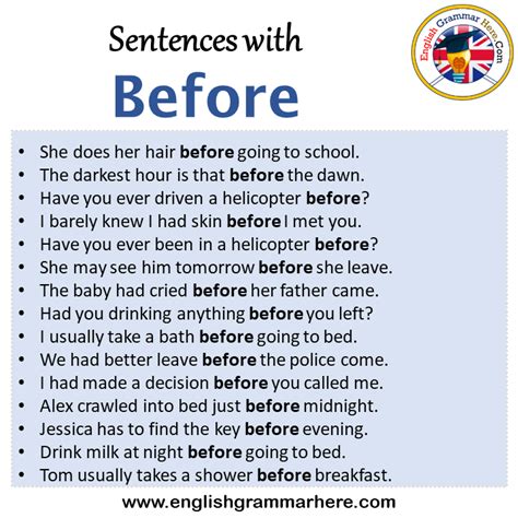 Year Before In A Sentence Short Example Sentence For Year Before