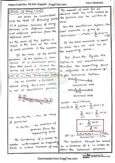 Year Notes Engineering First Physics