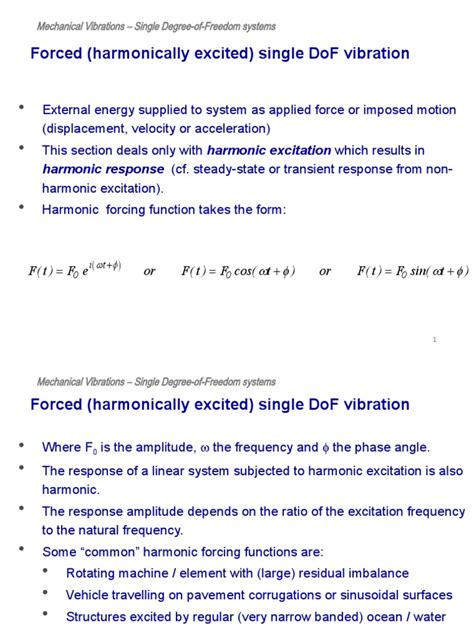 Year Vibration Single Dof 3rd Engineering Mechanical Forced