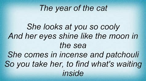 Year of the cat lyrics. Things To Know About Year of the cat lyrics. 