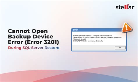 Yedekleme Cannot open backup device.