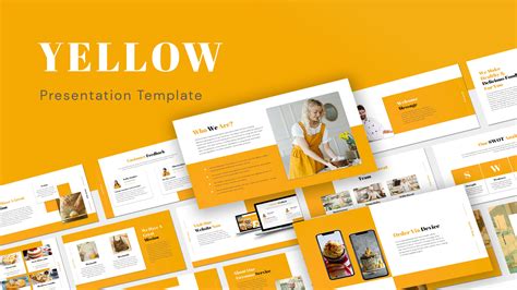 Yellow Background PowerPoint Templates UMD STUDIO