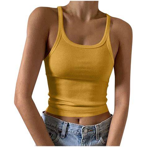 Yellow Crop Tank Porn