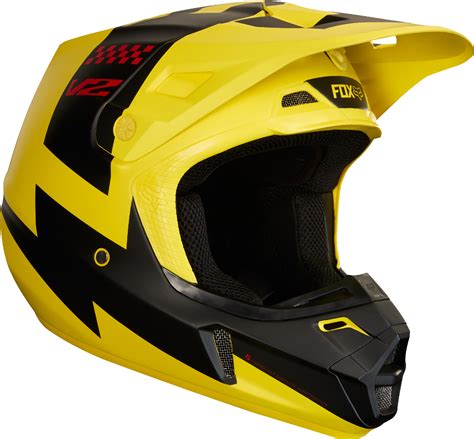 Yellow Dirt Bike Helmet