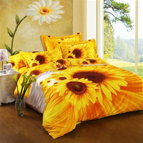 Yellow Floral Bedding Sets - EnjoyBedding.com