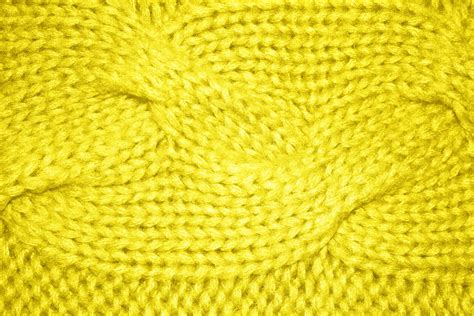 Yellow Knitted