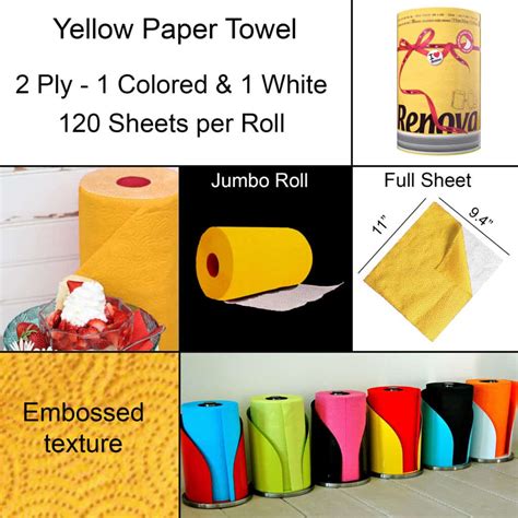 Yellow Paper Towel & Napkin Holders You