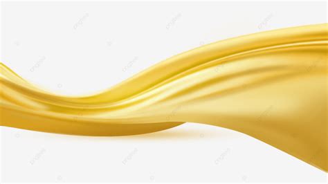 Yellow Ribbon Decorative Ribbon Flowy PNG Image