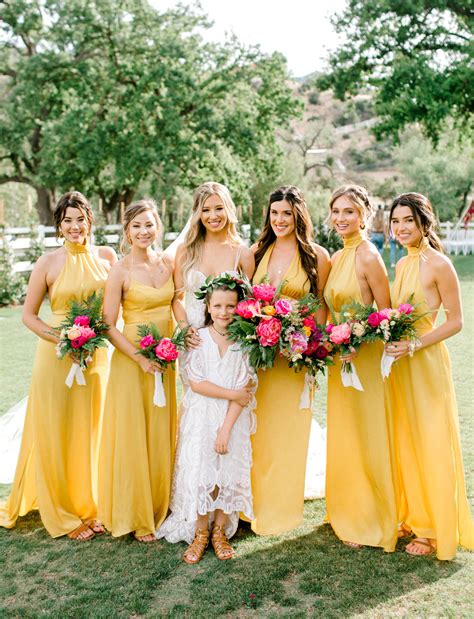 Yellow bridesmaid dresses. Check out our yellow bridesmaid dresses selection for the very best in unique or custom, handmade pieces from our dresses shops. 