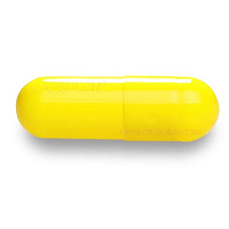 Logo 132 Pill - yellow capsule/oblong, 19mm . P