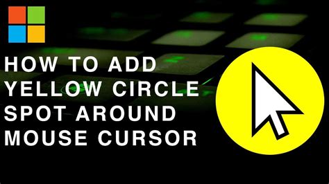 Yellow circle around mouse pointer.  When activated, pressing the CTRL key will All the 1...