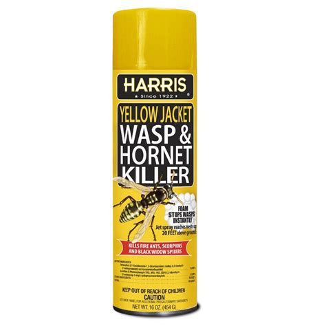 Yellow jacket spray. FOAMING AEROSOL: foam expands to where insects live. Extension tube lets you spray into hard-to-reach areas ; KILLS CARPENTER BEES: treats active carpenter bee tunnels. Bees distribute the insecticide throughout the nest ; CONTROLS GROUND-NESTING YELLOW JACKETS:spray foam aerosol directly into holes where yellow jacket activity has been observed 