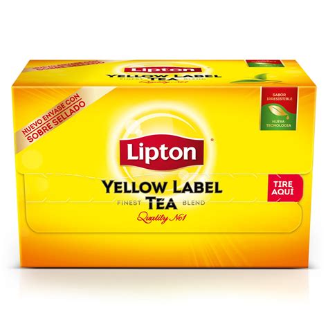 Yellow label. Enjoy the smooth and refreshing taste of Lipton Yellow Label - 100 tea bags. This tea is made from the finest tea leaves that are specially cut to release more flavor and aroma. Whether you need a morning boost, a relaxing break, or a cozy treat, Lipton Yellow Label tea is the perfect choice. Order now and know more about this international blend of tea. 