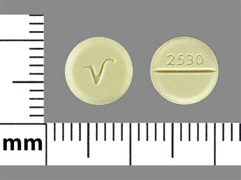 Pill Identifier results for "v v Yellow". Search by imprint, shape, color or drug name. ... V 2530 Color Yellow Shape Round View details. 1 / 6 Loading. V 36 01.