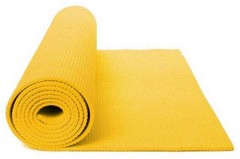 Yellow yoga mat for little boy
