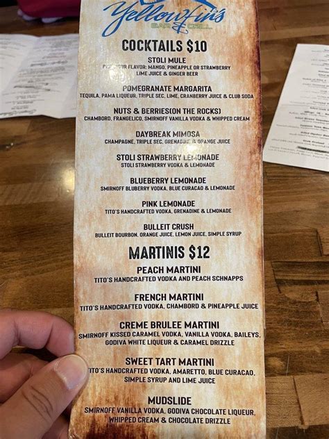 Yellowfins bar and grill menu. Feb 29, 2020 · Yellowfins Bar & Grill Long Neck, Millsboro: See 83 unbiased reviews of Yellowfins Bar & Grill Long Neck, rated 3.5 of 5 on Tripadvisor and ranked #11 of 72 restaurants in Millsboro. 