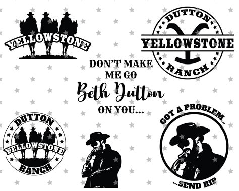 Yellowstone Svg, Yellowstone Png, Yellow Stone Svg, Yellowst Inspire
