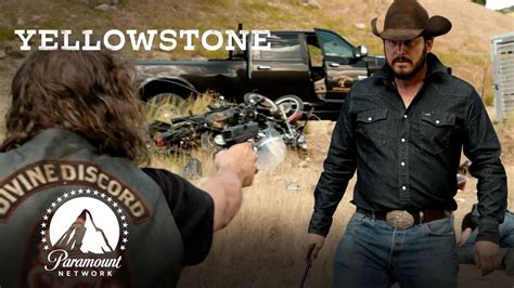 Watch Yellowstone: Ranch Hands & Bikers Brawl videos, latest trailers, interviews, behind the scene clips and more at TV Guide. 
