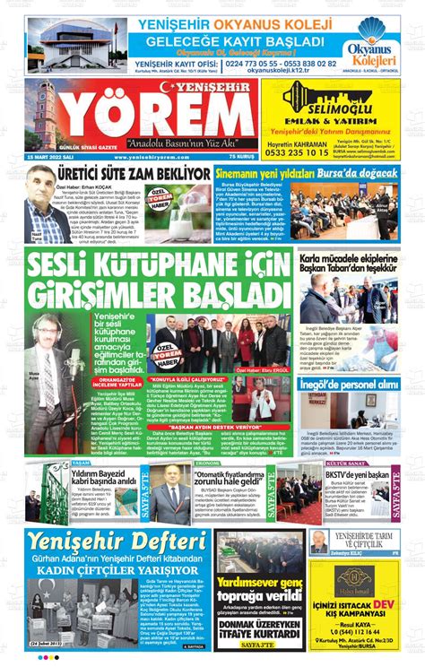 Yenişehir yörem gazetesi