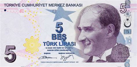 Yeni 5 tl banknot