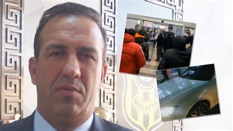 Yeni Malatyaspor Başkanı Adil Gevrek'e yumurtalı saldırı!s