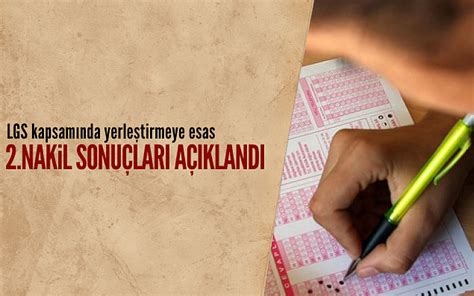 Yerleştirmeye Esas Nakil Sonuçları 2014 TEOG Uygulaması Kapsamında Oluşan Yerleştirmeye Esas Puan Değerleri: 07/07/2014: SINAVLAR.