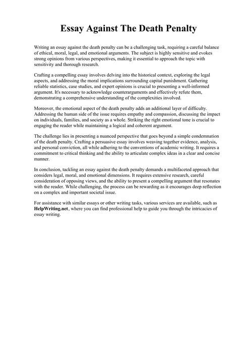 Yes to death penalty essay.  Less than half&mdash;47%&mdash;of Americans...