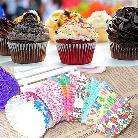 Yesbay 100Pcs Multicolor Mini Paper Baking Cups Liner Muffin …