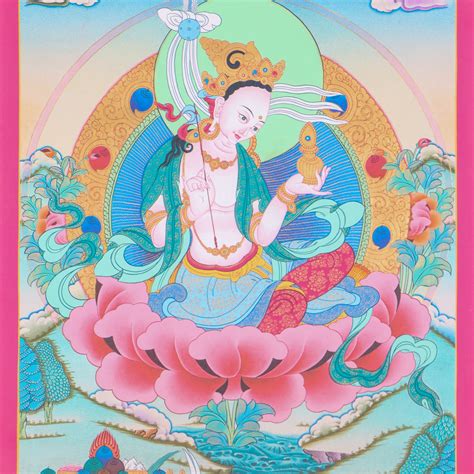 Yeshe tsogyal thangka tibetan