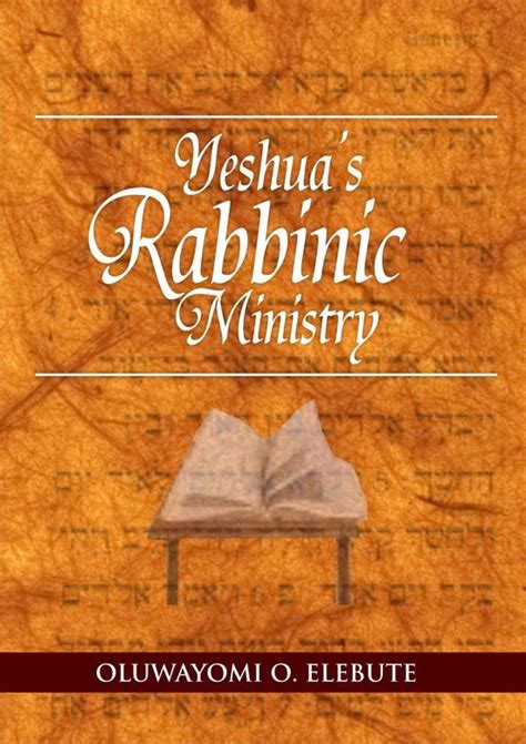 Yeshua s Rabbinic Ministry